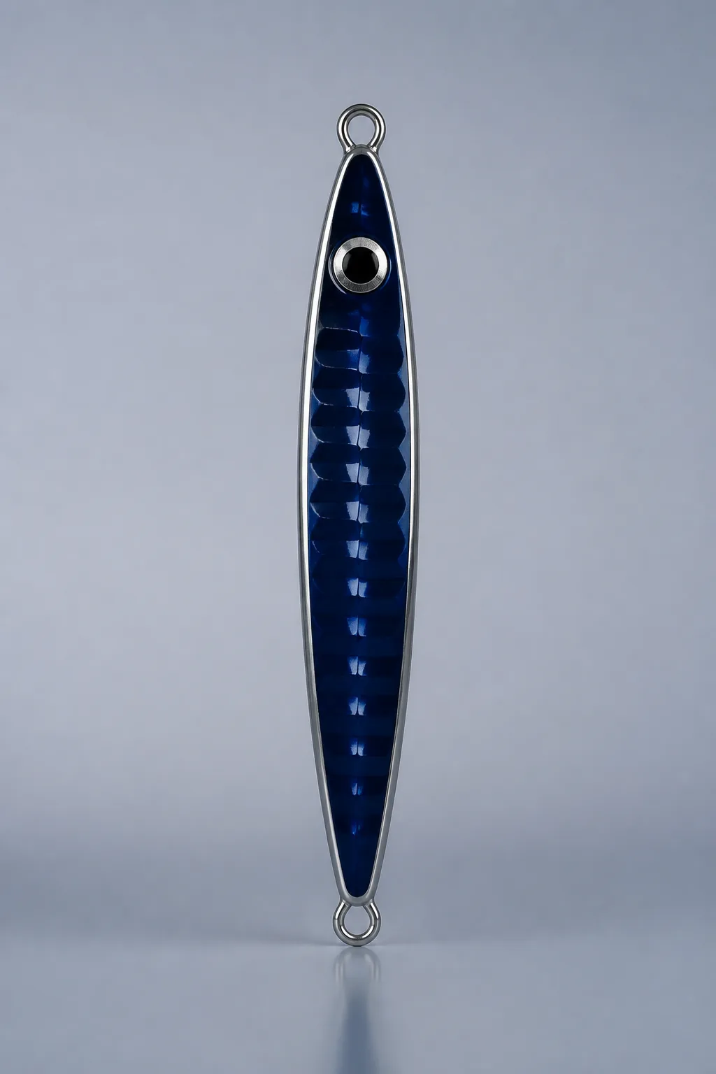 Navy finish yo-yo jig for low light